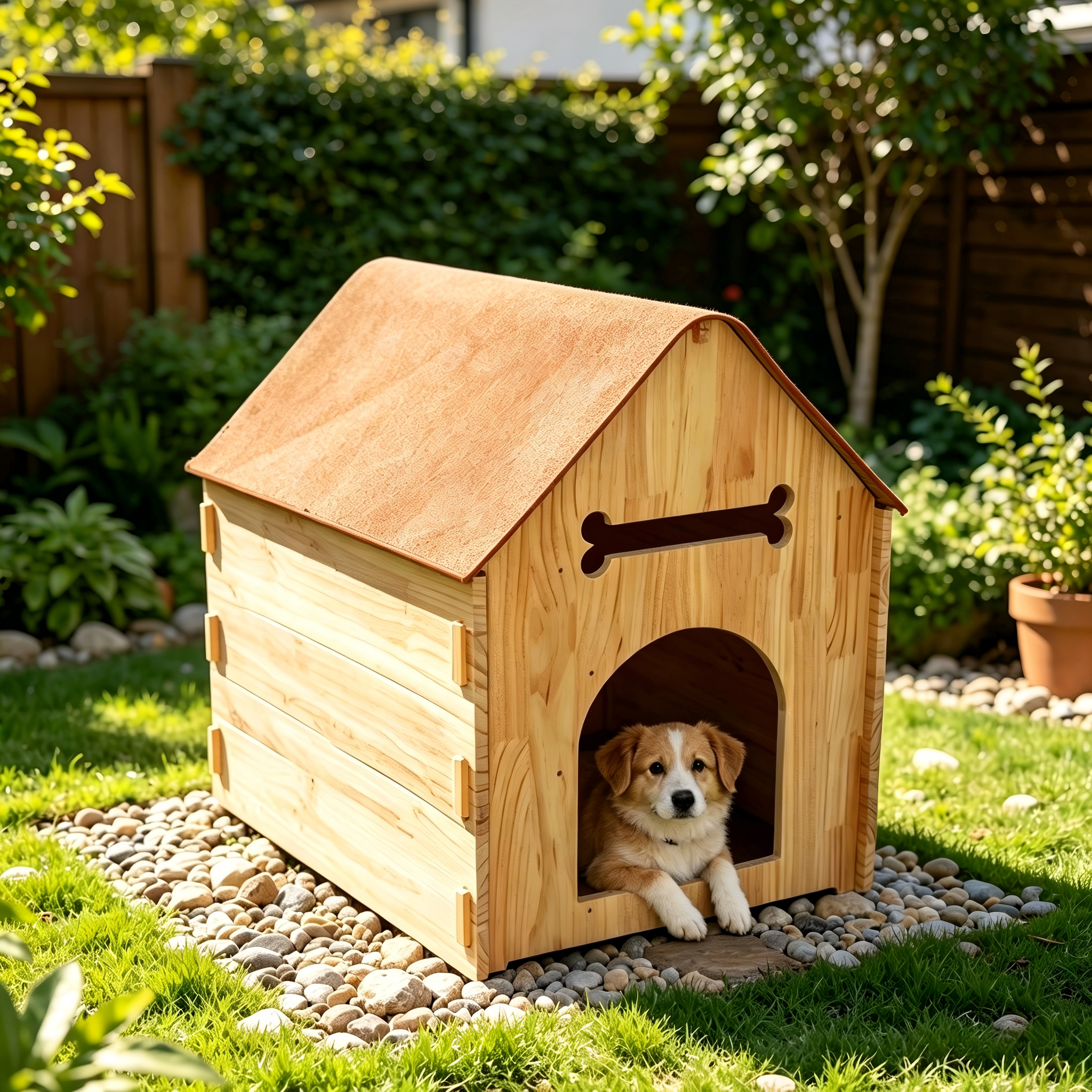 Waterproof Wooden Pet House Outdoor Indoor Small Medium Large Dogs Shelter Weatherproof Puppy Kennel