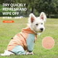 Reflective Waterproof Dog Raincoat with Harness Hole, Lightweight All-Weather Pet Jacket for Small Medium Dogs