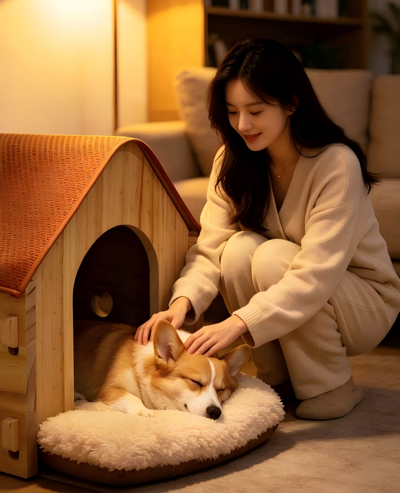 Waterproof Wooden Pet House Outdoor Indoor Small Medium Large Dogs Shelter Weatherproof Puppy Kennel