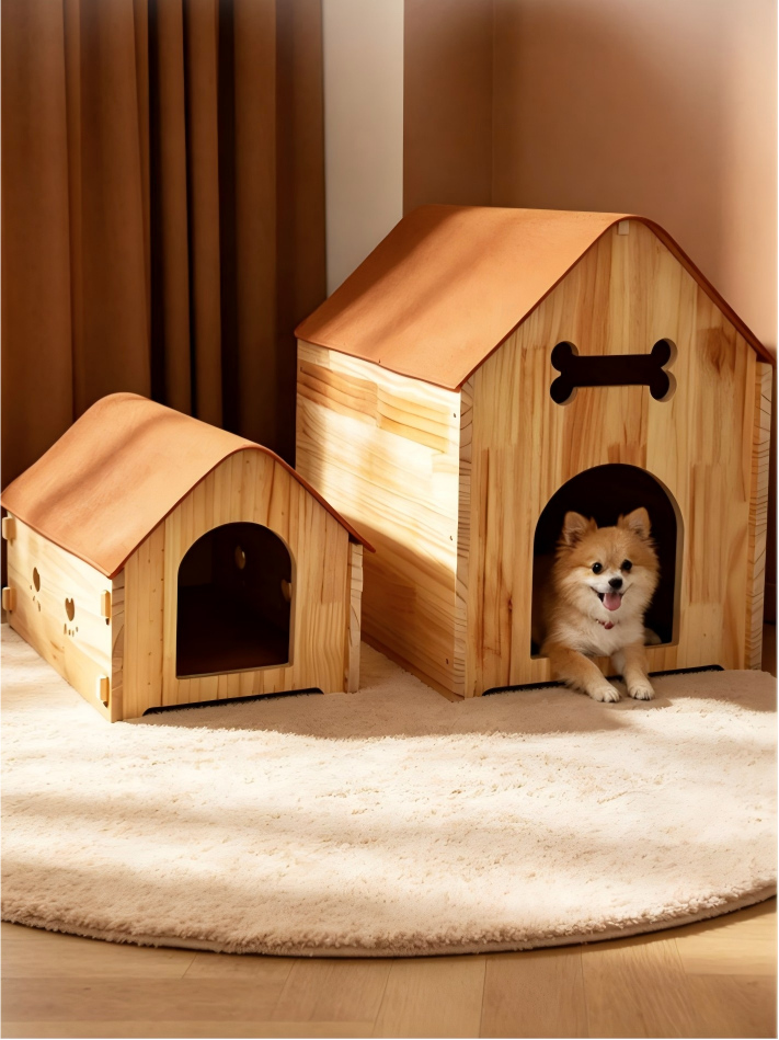 Waterproof Wooden Pet House Outdoor Indoor Small Medium Large Dogs Shelter Weatherproof Puppy Kennel