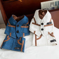 Denim Dog Vest and Skirt Set for Small Breeds, Classic Western Style Pet Outfit