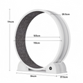 110cm Ultra-Silent Smart Display Cat Treadmill, Large Diameter ABS Exercise Wheel for Indoor Cats